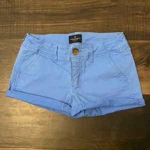 American Eagle “Shortie” Cuffed Chino Shorts 00